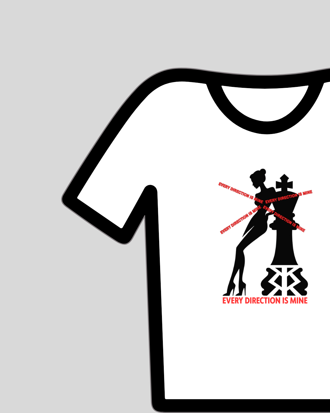 STREET PHILOSOPHY - T-SHIRT DONNA EVERY DIRECTION IS MINE